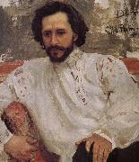 Ilia Efimovich Repin Andre Yefu portrait oil